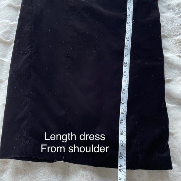 🔥Vintage Rampage Velvet Off The Shoulder Formal Evening Bodycon Old Money Dress - Picture 15 of 16